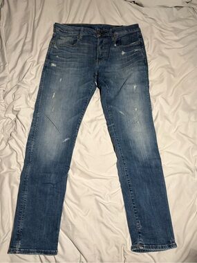 G-Star Raw Slim Fit Blue jeans slightly distressed